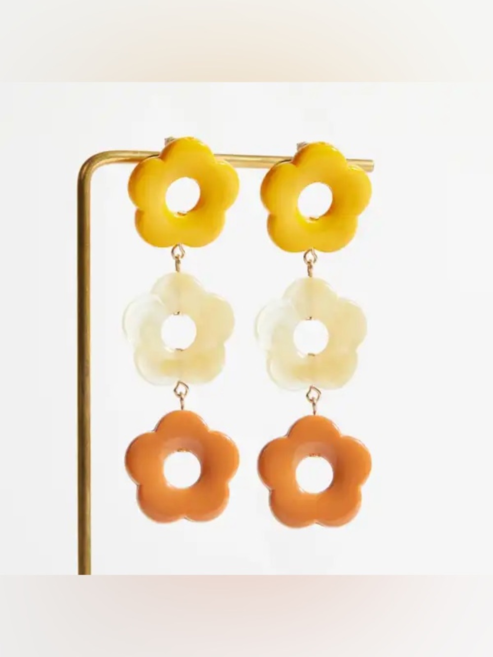 Retro flower earrings